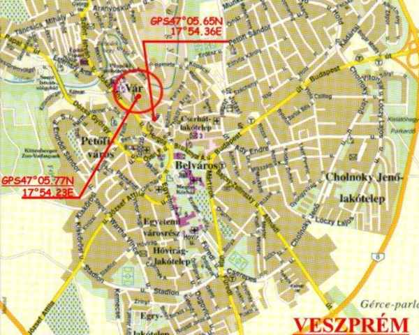 veszprém látnivalók térkép Veszprém   Vár veszprém látnivalók térkép